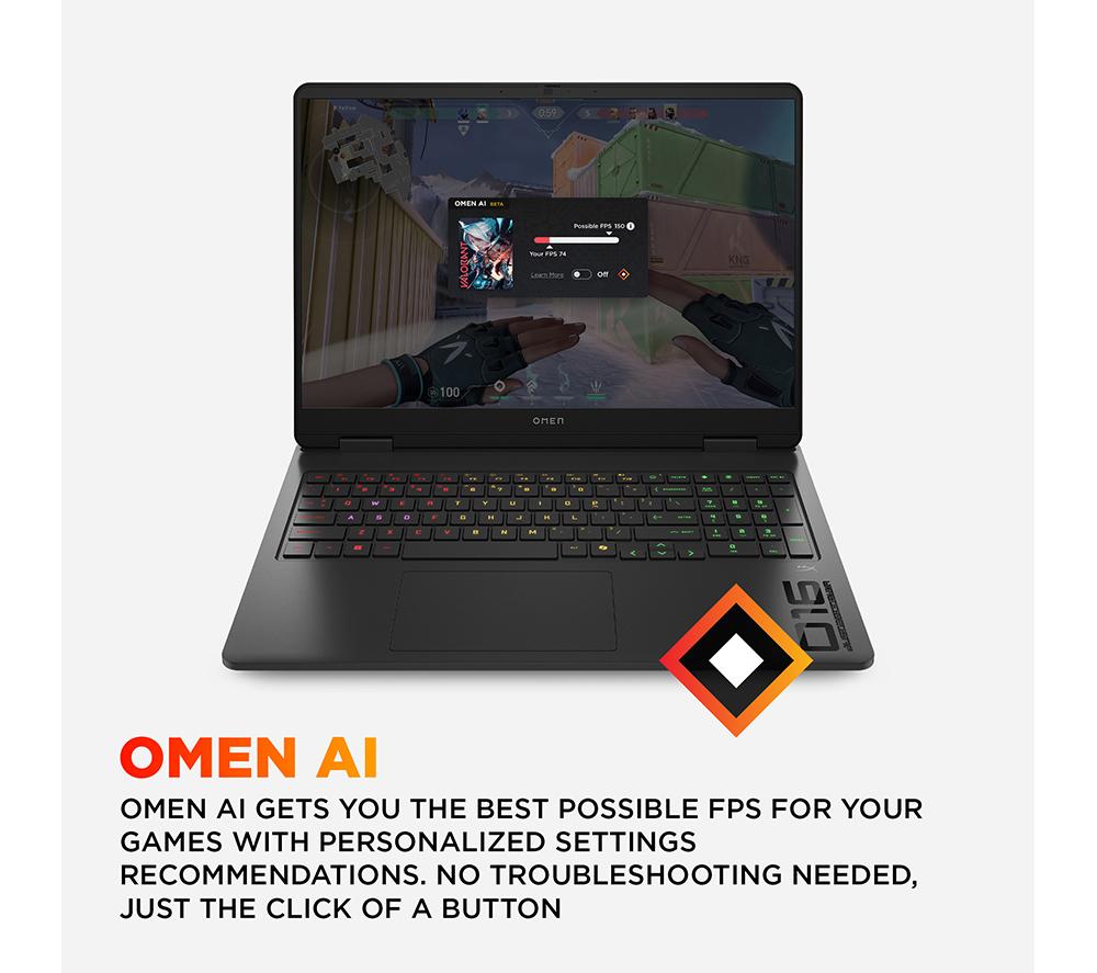 HP OMEN 16-an0502na 16" Gaming Laptop - Intel® Core™ Ultra 7, RTX 5060, 1 TB SSD
