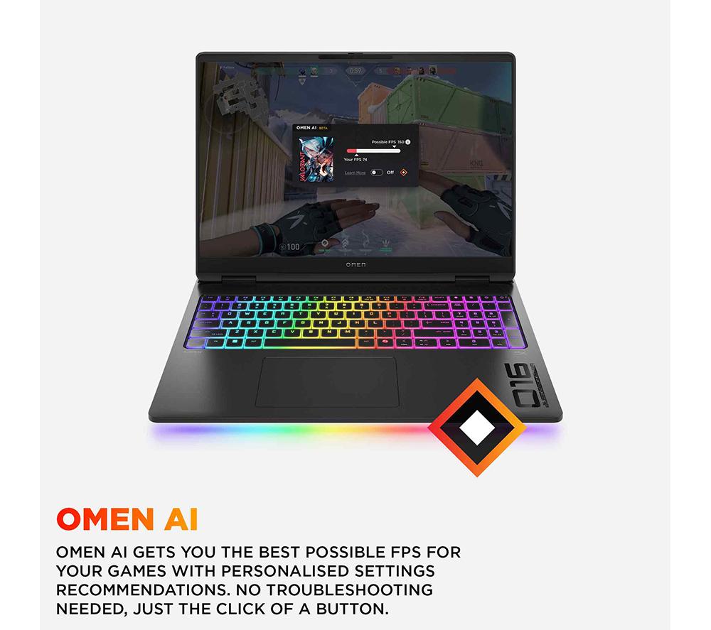 HP OMEN MAX 16-ah0502na 16" Gaming Laptop - Intel® Core™ Ultra 9, RTX 5070 Ti, 1 TB SSD