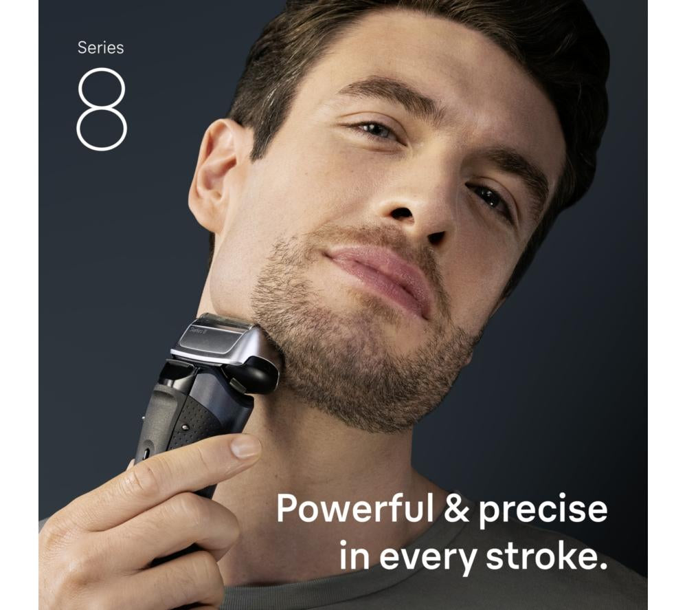 BRAUN Series 8 8663cc Wet & Dry Foil Shaver & SmartCare Centre - Grey
