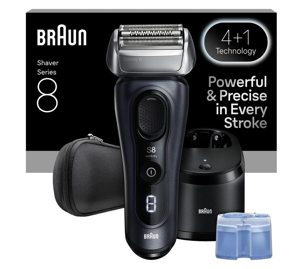 BRAUN Series 8 8663cc Wet & Dry Foil Shaver & SmartCare Centre - Grey