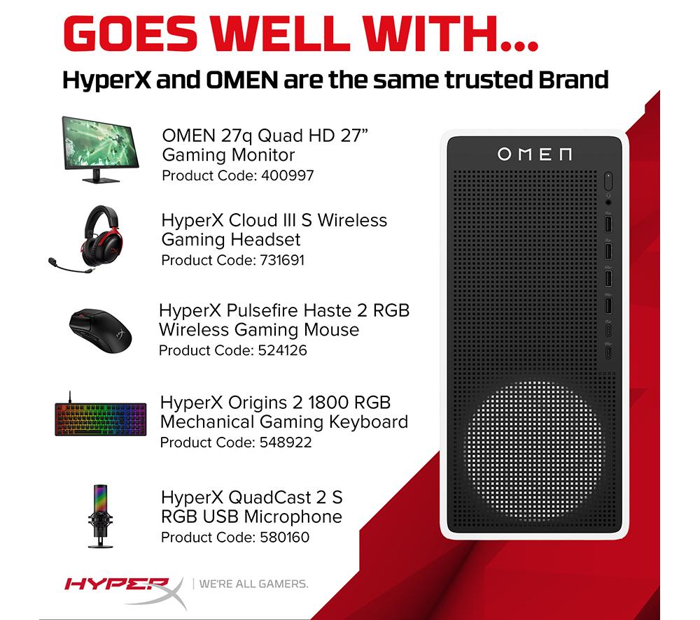 HP OMEN 16L Gaming PC - Intel® Core™ Ultra 7, RTX 5060 Ti, 1 TB SSD