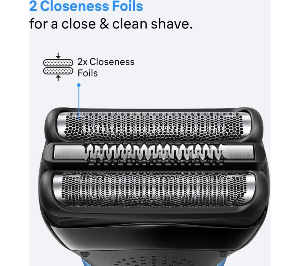 BRAUN Series 3 310s Electric Wet & Dry Shaver - Black & Blue