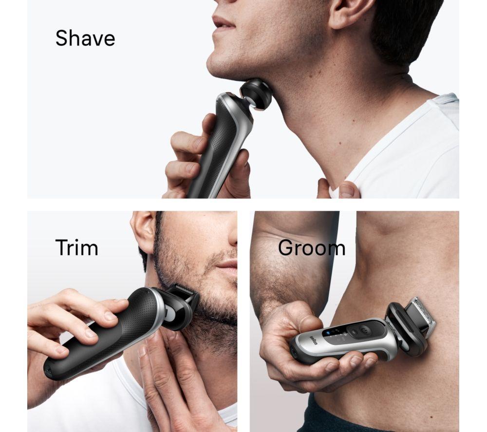 BRAUN Series 6 62-S7650cc Wet & Dry Shaver & SmartCare Centre - Silver