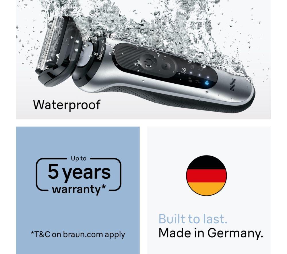 BRAUN Series 6 62-S7650cc Wet & Dry Shaver & SmartCare Centre - Silver