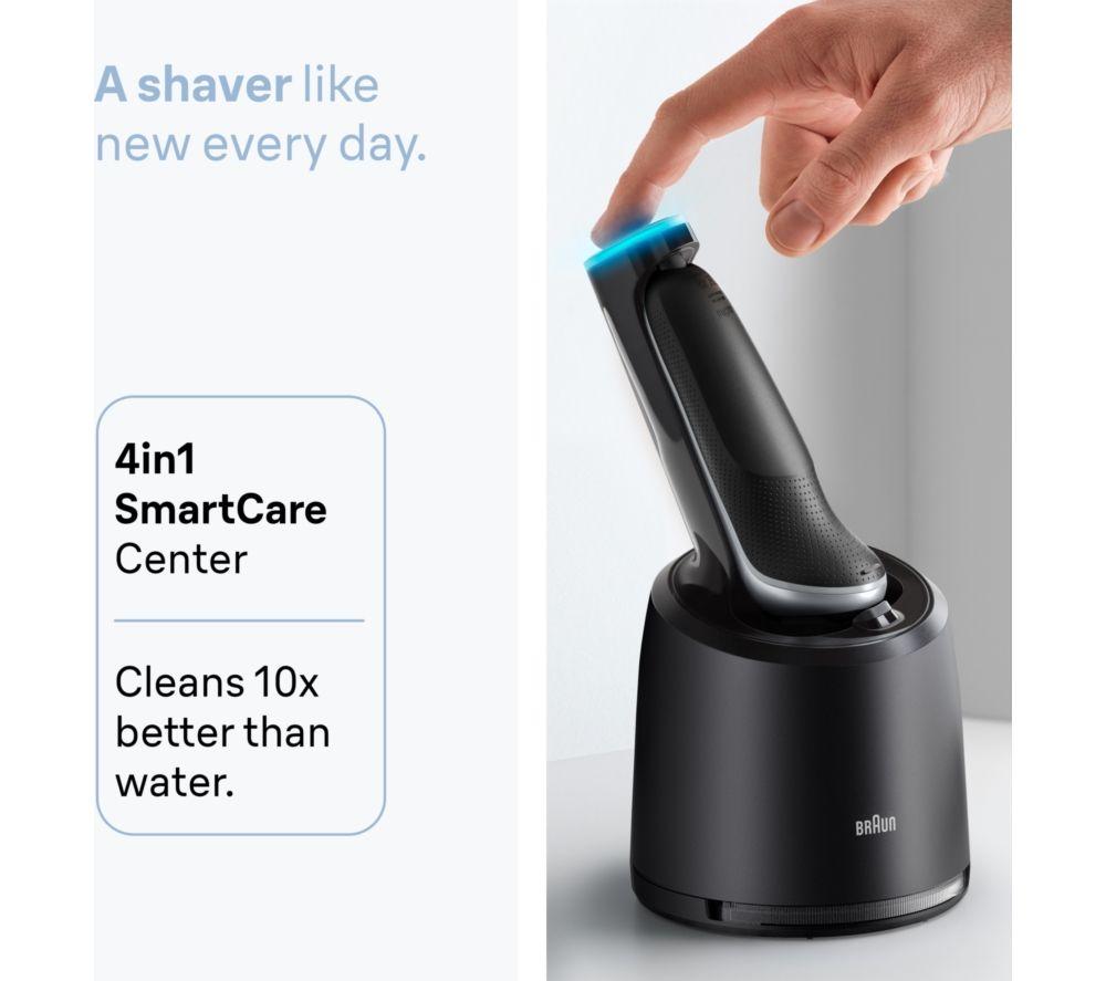 BRAUN Series 6 62-S7650cc Wet & Dry Shaver & SmartCare Centre - Silver