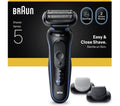 BRAUN Series 5 52-B1650s Electric Shaver - Blue