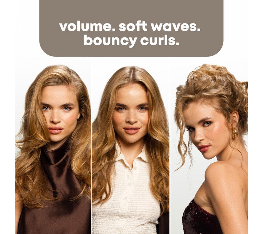 REVAMP Multi Style Revolve 3-in-1 Rotating Hair Styler - Black & Gold