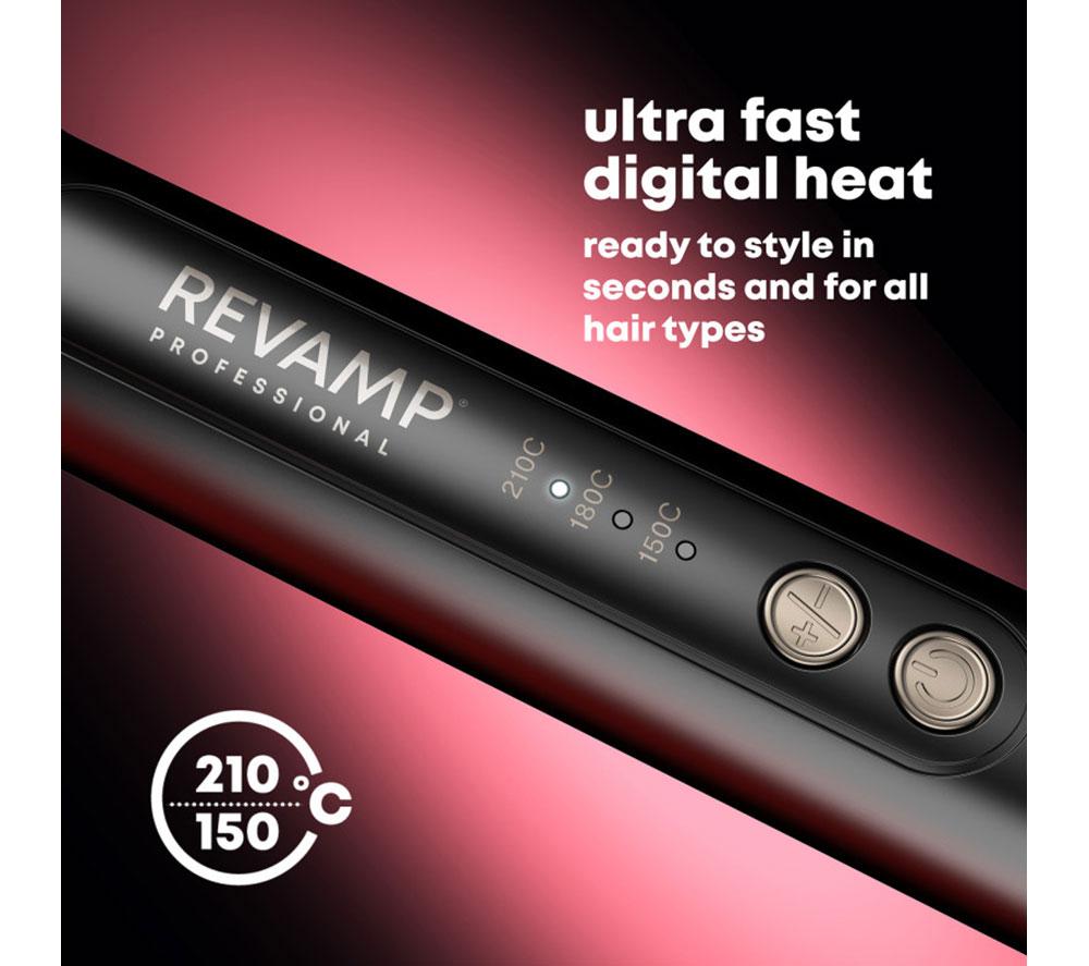 REVAMP Multi Style Revolve 3-in-1 Rotating Hair Styler - Black & Gold