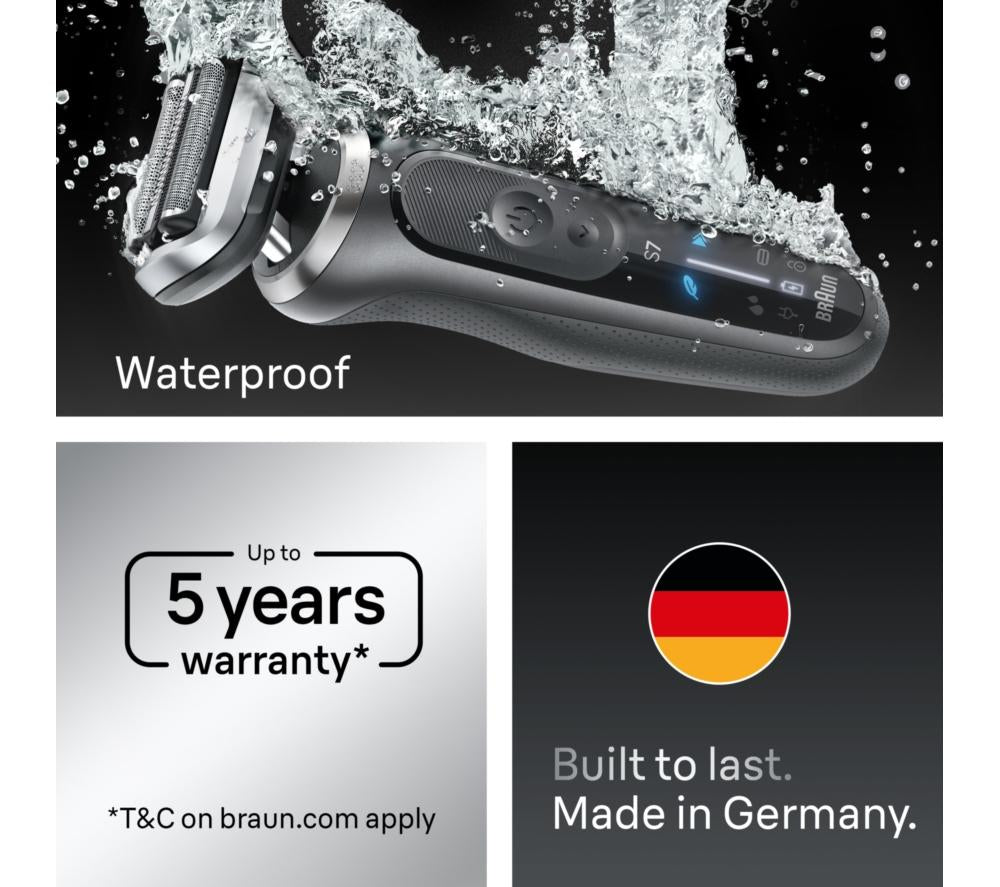 BRAUN Series 7 72-G1200S Wet & Dry Foil Shaver - Grey