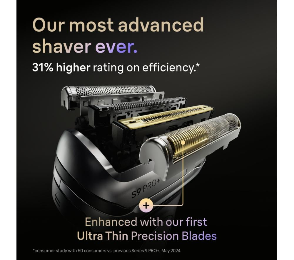 BRAUN Series 9 Pro+ 9670cc Wet & Dry Electric Shaver - Black