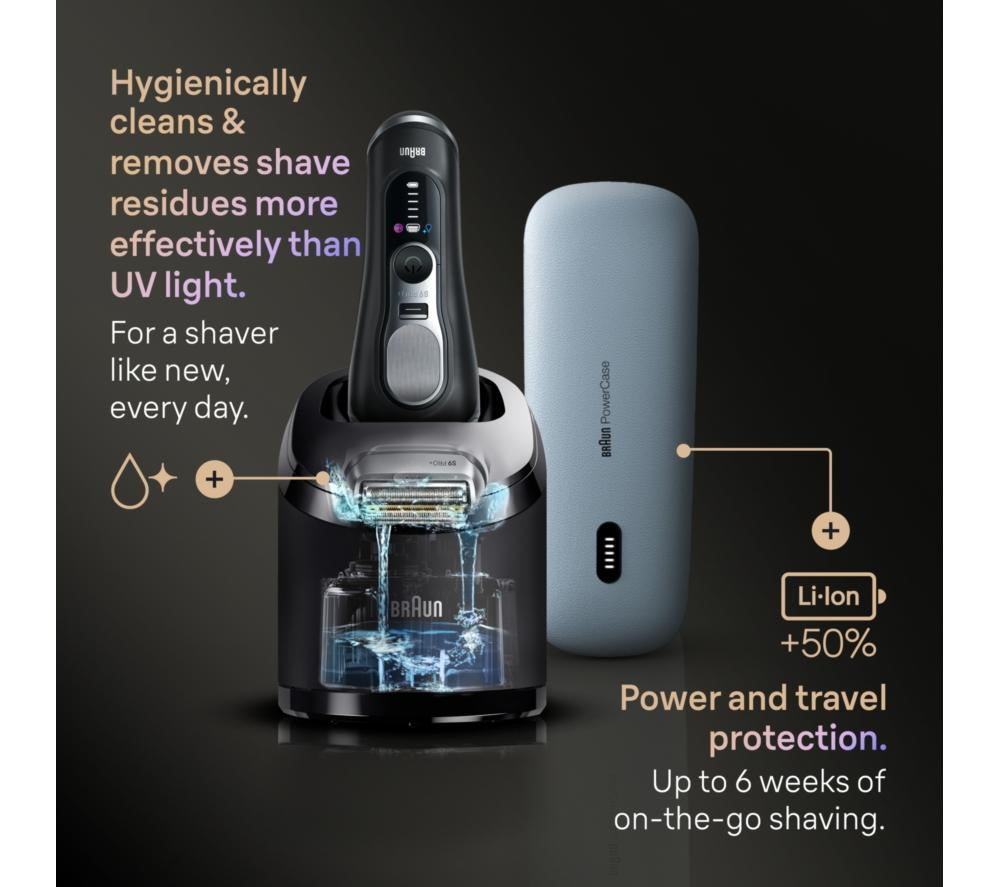 BRAUN Series 9 Pro+ 9670cc Wet & Dry Electric Shaver - Black
