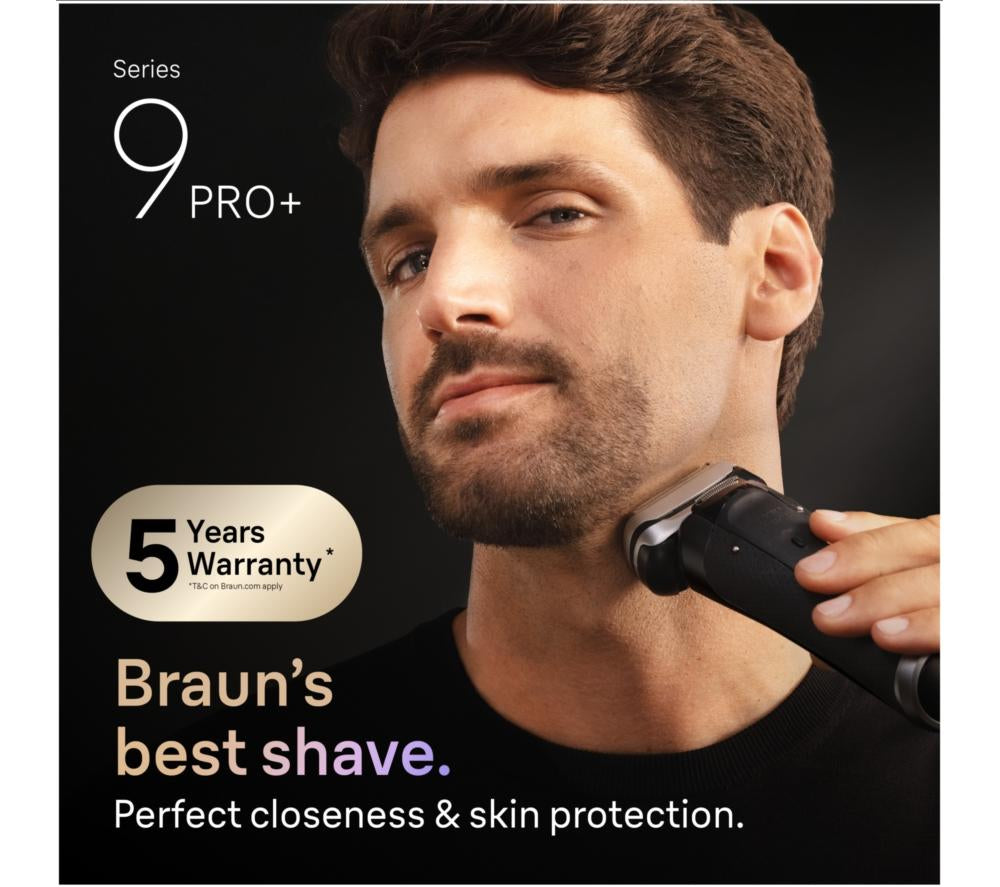 BRAUN Series 9 Pro+ 9610s Wet & Dry Electric Shaver - Black
