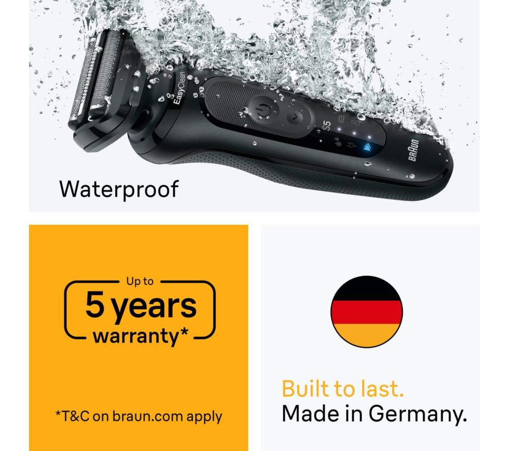BRAUN Series 5 52-N1200s Electric Shaver - Black