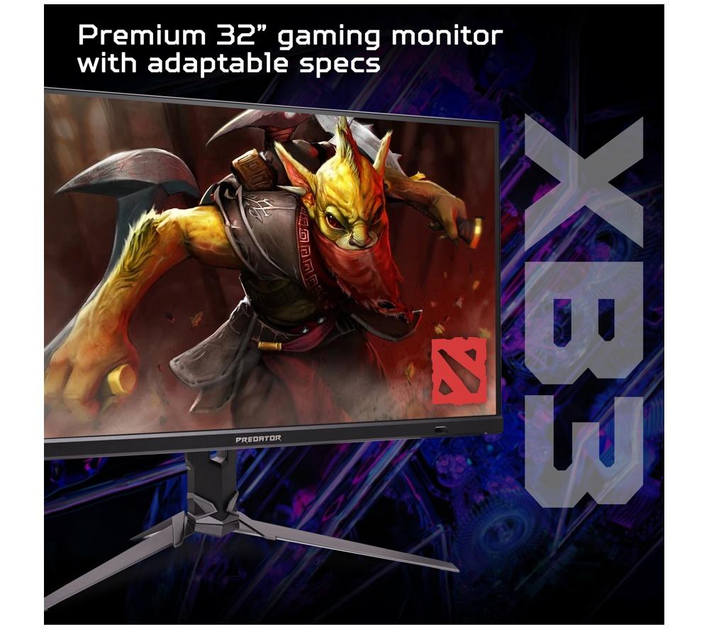 ACER Predator XB323QKV4 4K Ultra HD 31.5" IPS Dual-Mode Gaming-Monitor - Schwarz