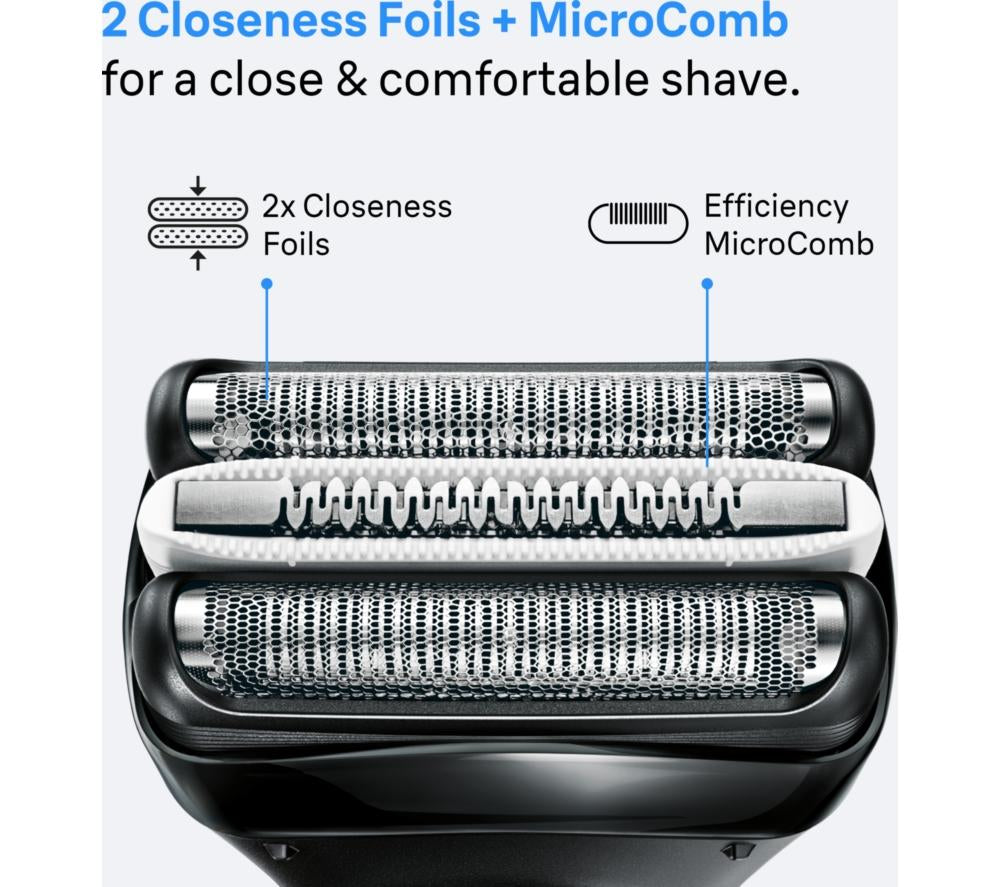 BRAUN Series 3+ 3040s Electric Wet & Dry Foil Shaver - Black