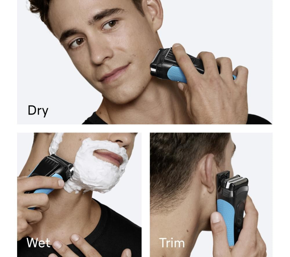 BRAUN Series 3+ 3040s Electric Wet & Dry Foil Shaver - Black