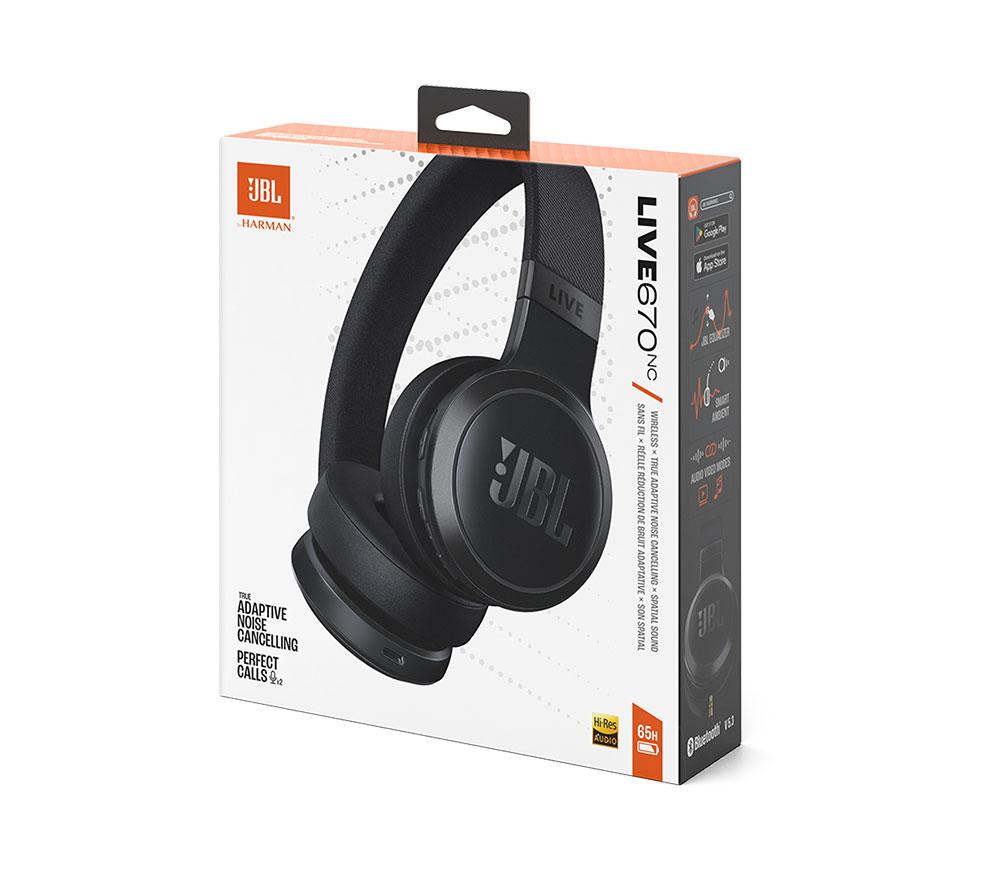 Auriculares inalámbricos con cancelación de ruido JBL Live 670NC Bluetooth - Negro