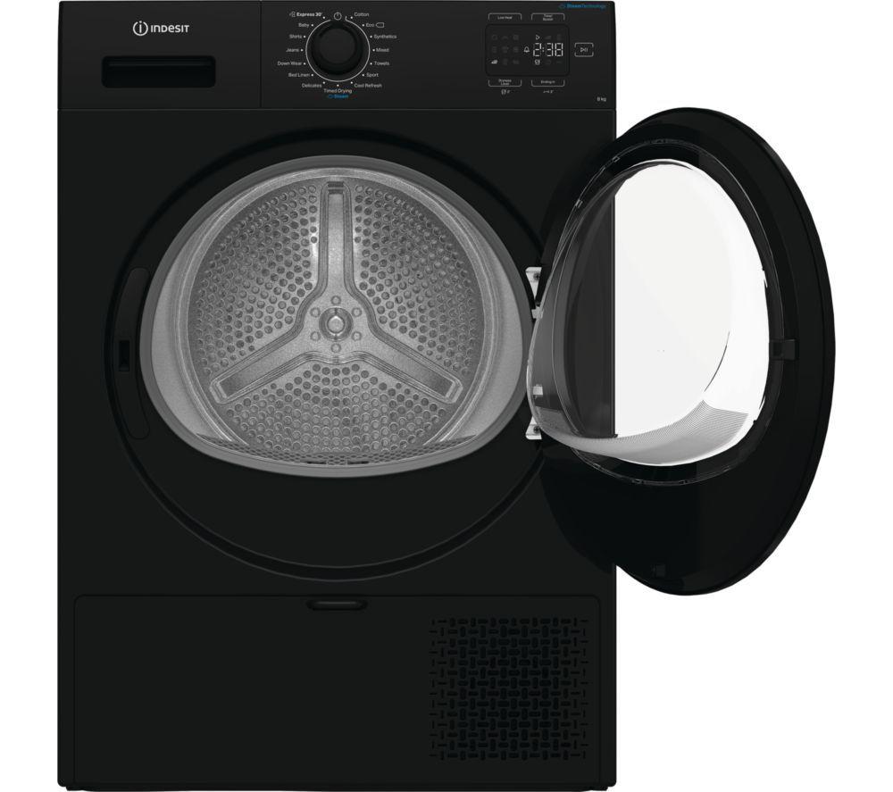 Secadora de bomba de calor INDESIT C YSD 82D BB UK kg - Negro