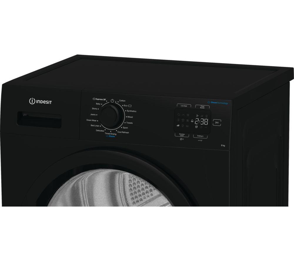 Secadora de bomba de calor INDESIT C YSD 82D BB UK kg - Negro