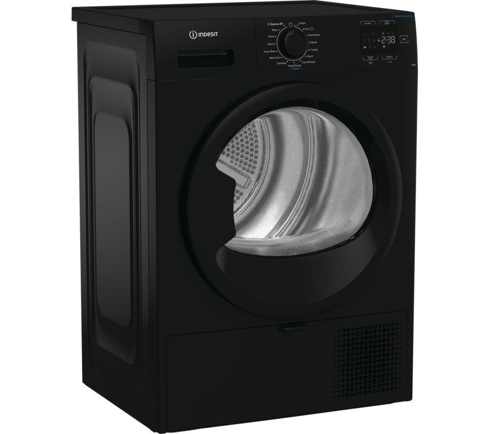 Secadora de bomba de calor INDESIT C YSD 82D BB UK kg - Negro