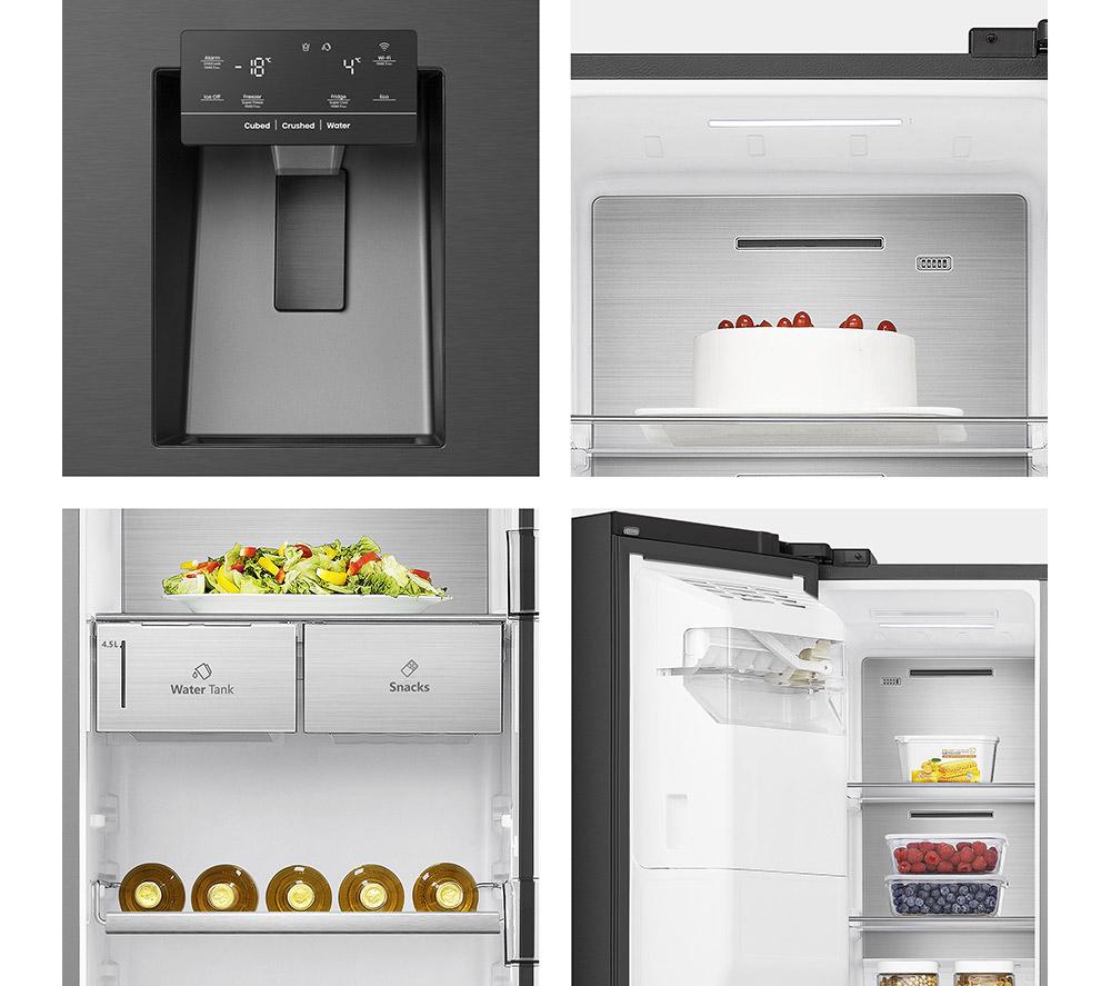 Frigorífico americano inteligente HISENSE PureFlat Infinite RS818N4TFC - Negro