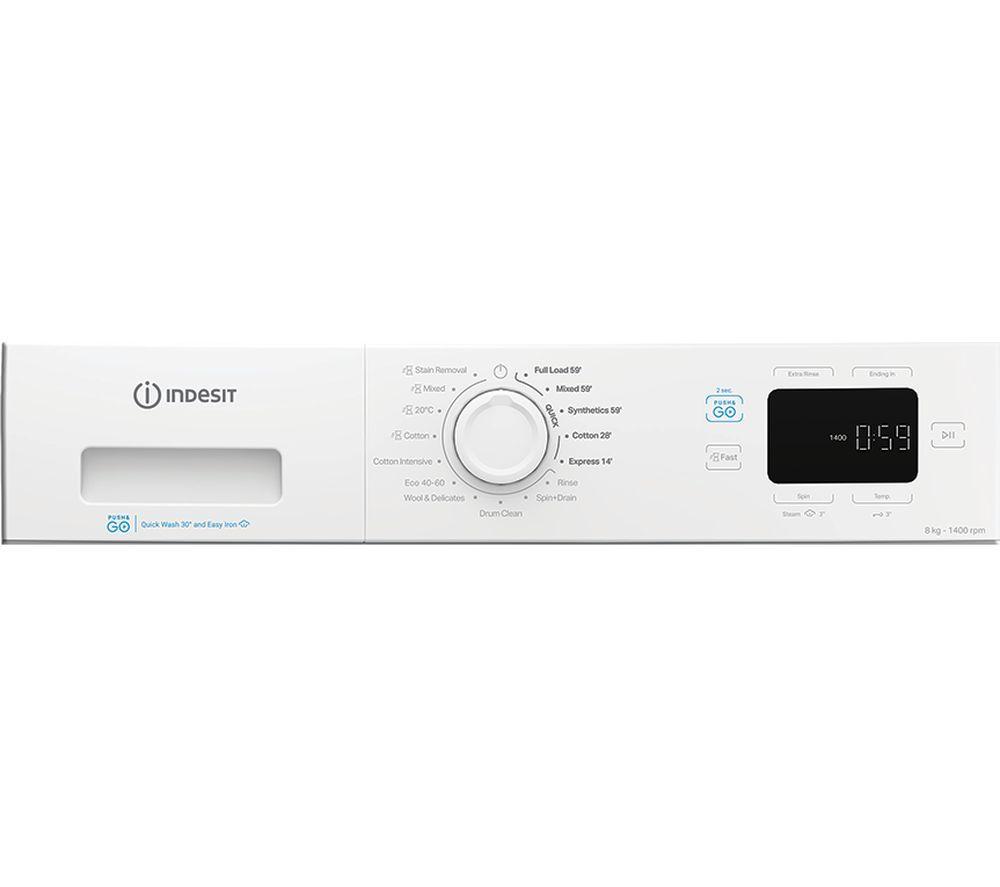 INDESIT Push&Go IP 846 PUSH&GO UK Lavadora de 8 kg y 1400 rpm - Blanca