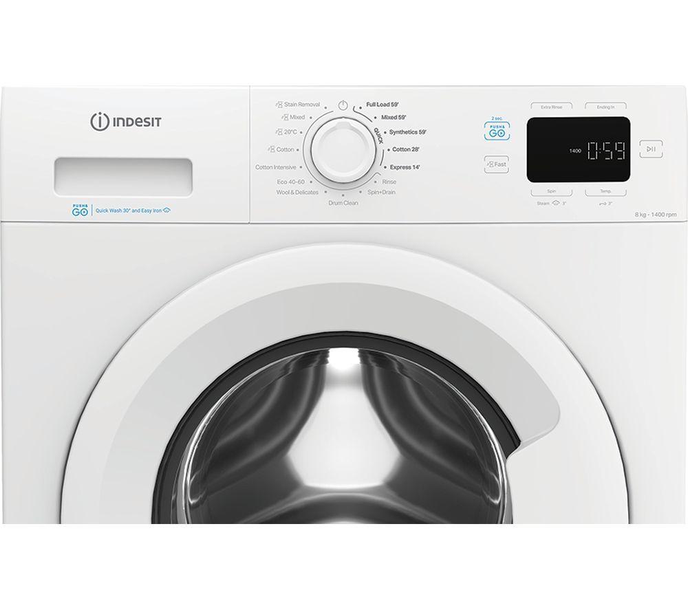 INDESIT Push&Go IP 846 PUSH&GO UK Lavadora de 8 kg y 1400 rpm - Blanca