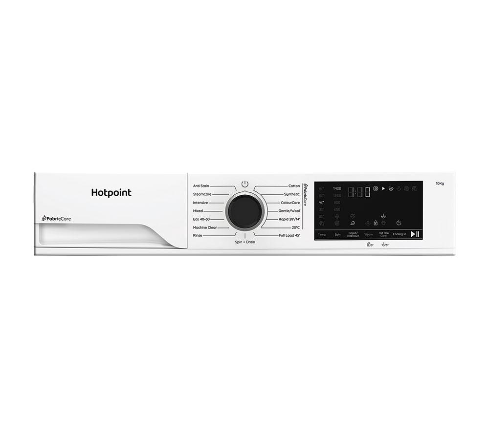 Lavadora HOTPOINT FabricCare HBCA 103 CARE UK de 10 kg y 1400 rpm - Blanca