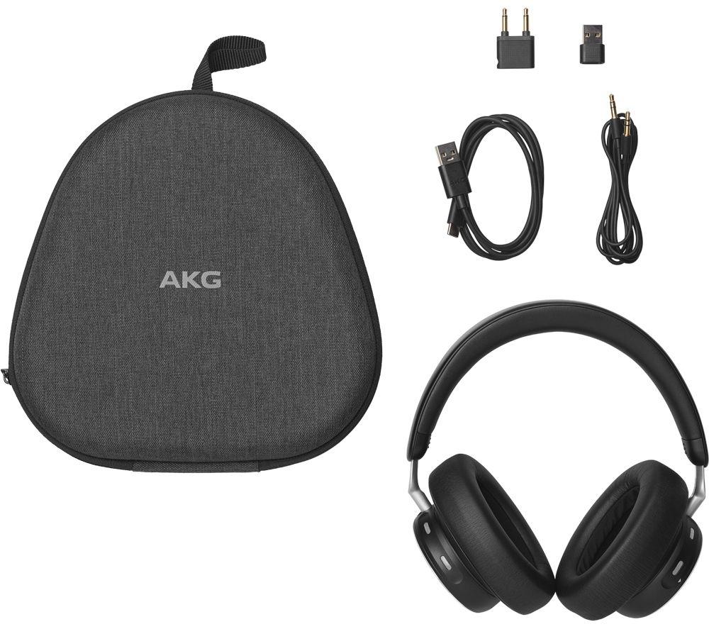 Audífonos híbridos inalámbricos Bluetooth con cancelación de ruido AKG N9 - Negro
