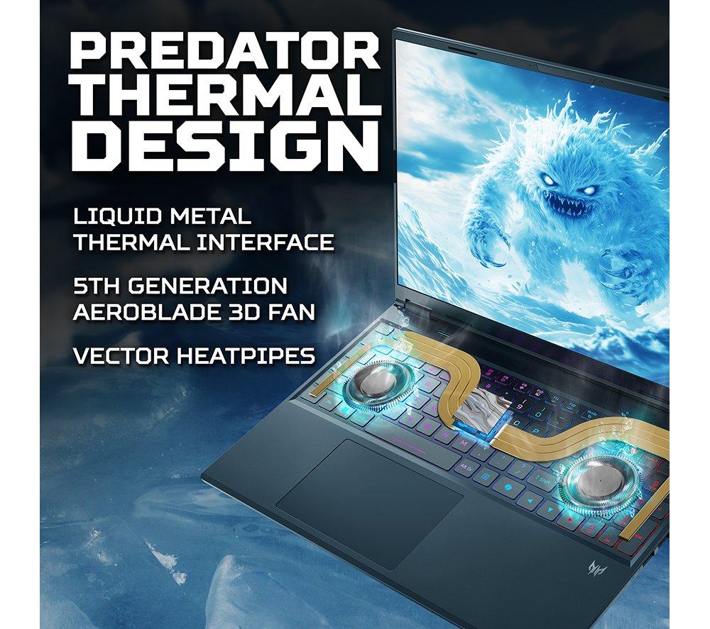 ACER Predator Helios Neo 16S AI 16" Gaming Laptop - Intel® Core™ Ultra 9, RTX 5070 Ti, 1 TB SSD