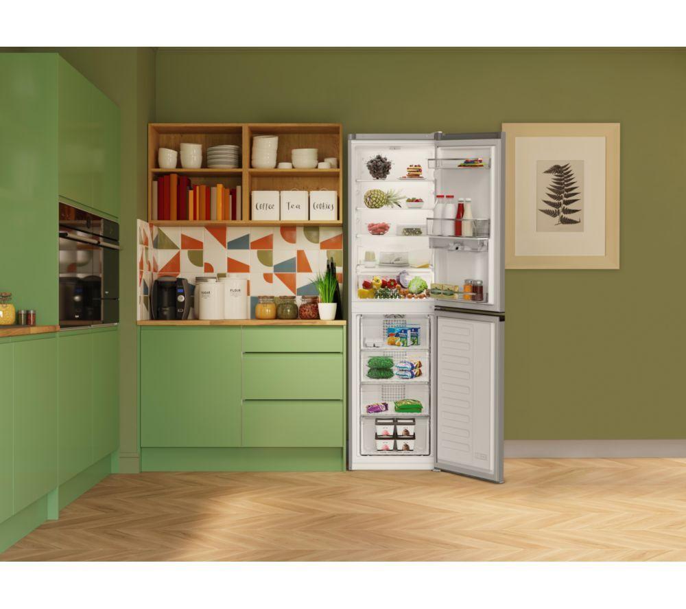 HOTPOINT No Frost HPKH 1261W S4UK 50/50 Fridge Freezer - Silver