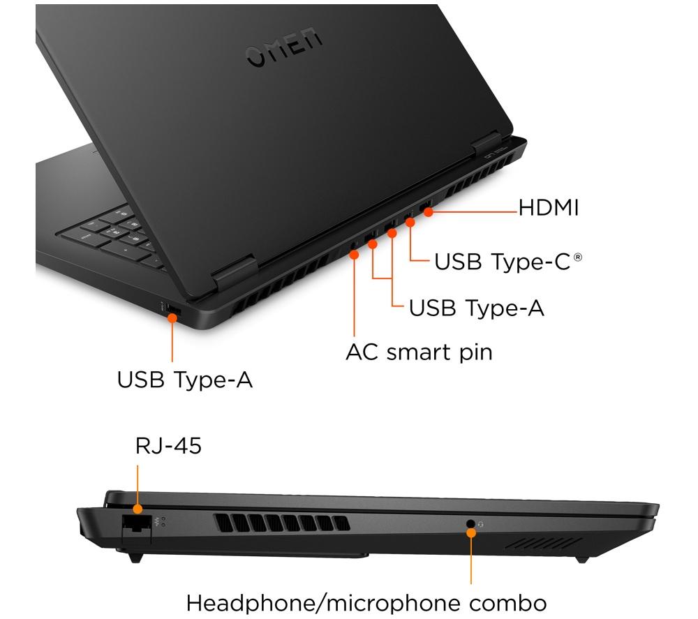 HP OMEN 17-db1505na 17.3" Gaming Laptop - AMD Ryzen AI 7, RTX 5060, 1 TB SSD