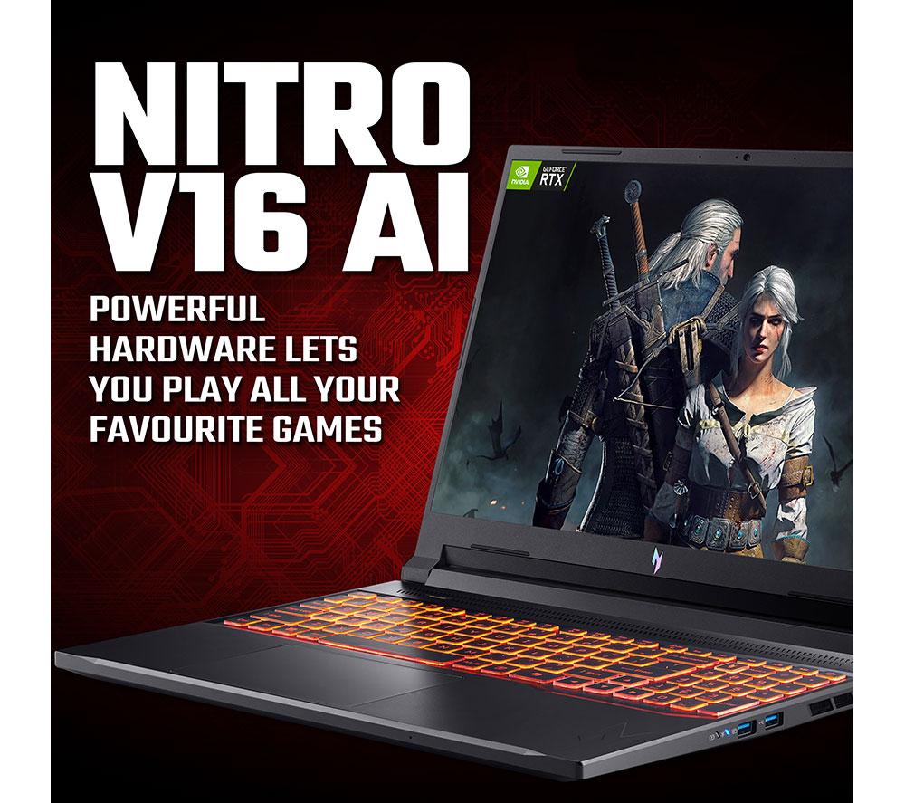 ACER Nitro V 16 AI 16" Gaming Laptop - AMD Ryzen 7, RTX 5060, 512 GB SSD