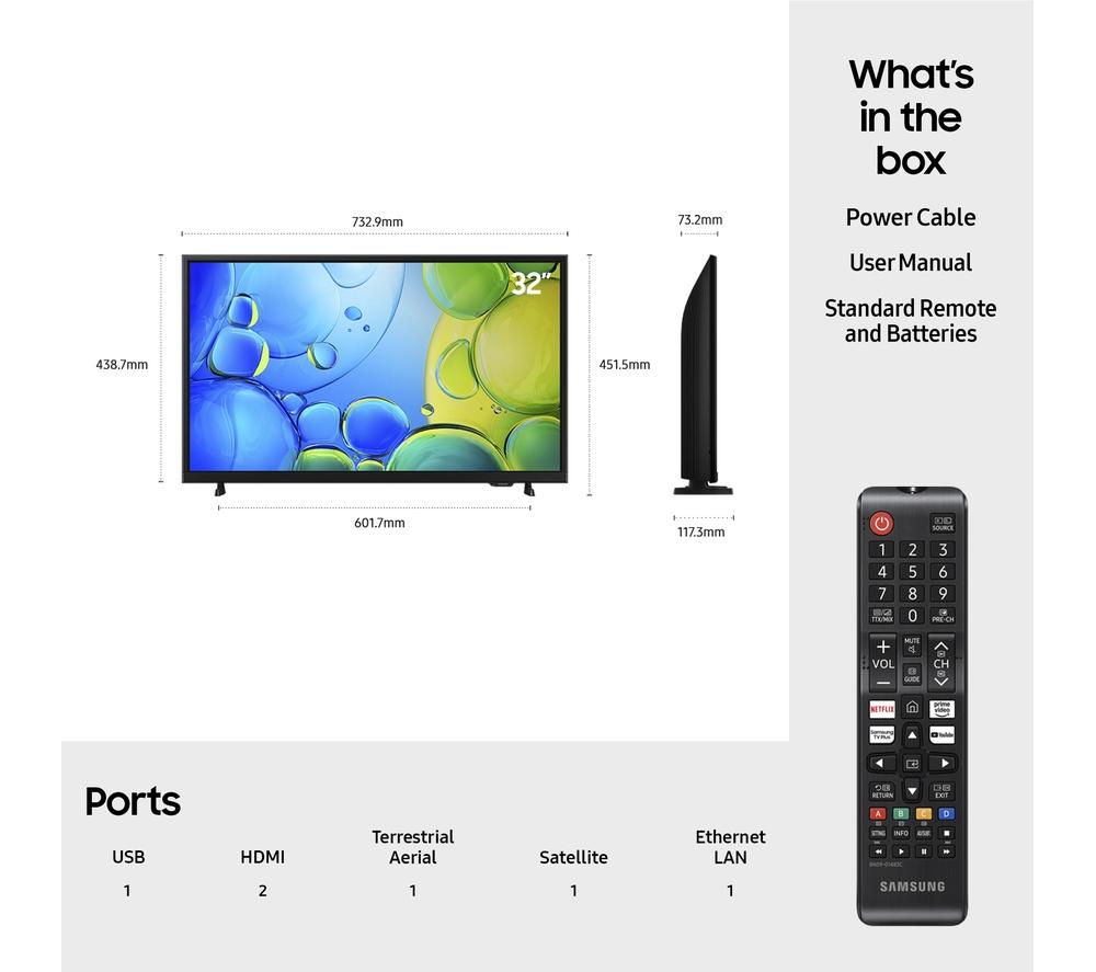 SAMSUNG UE32F6000FKXXU Televisor LED Smart Full HD HDR de 32"