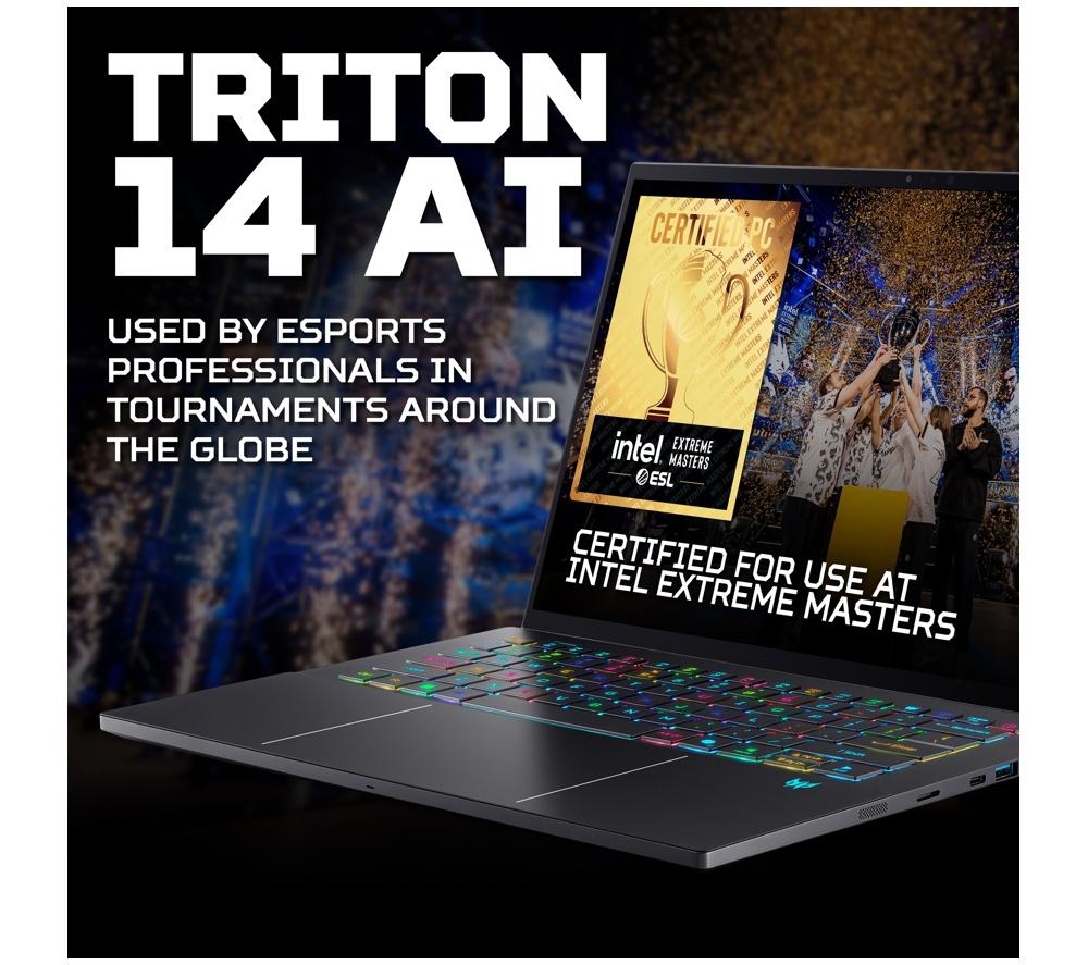 ACER Predator Triton 14 AI 14,5" Gaming Laptop - Intel® Core™ Ultra 9, RTX 5070, 2 TB SSD