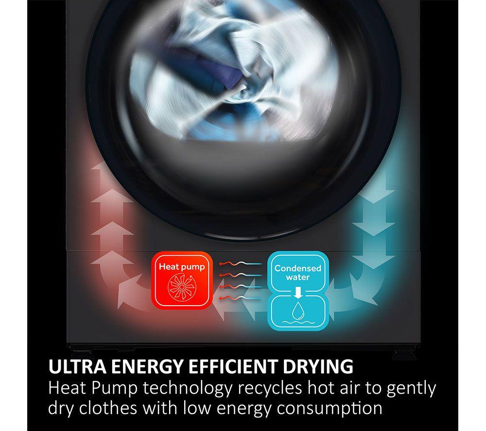 HAIER X Series 5 HD100-D357BU1-UK WiFi-enabled 10 kg Heat Pump Tumble Dryer - Black