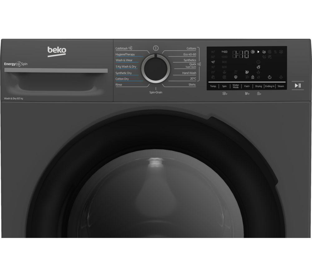 BEKO Pro EnergySpin BM3DT68342A Lavadora secadora de 8 kg - Antracita