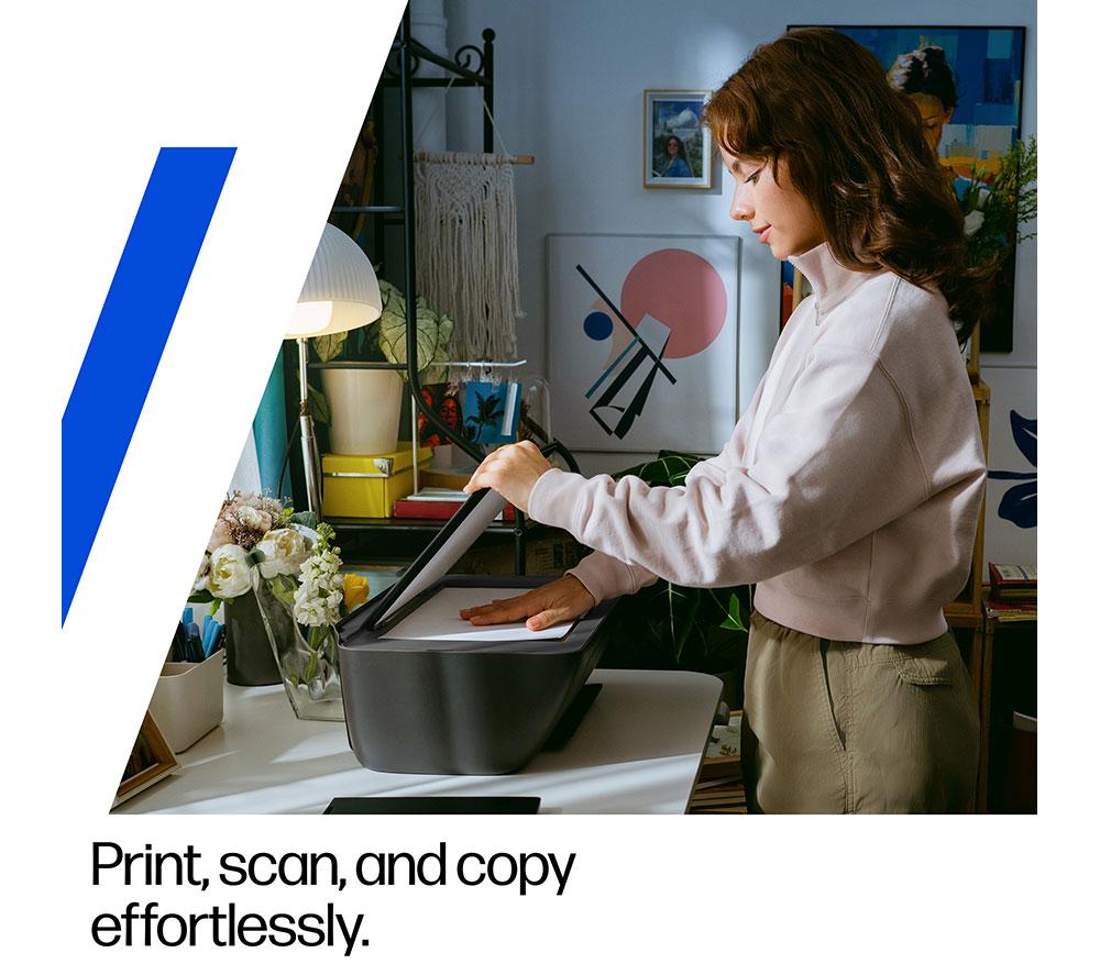 Impresora de inyección de tinta inalámbrica todo en uno HP DeskJet 2910 | Escanear y copiar | 3 meses de Instant Ink gratis