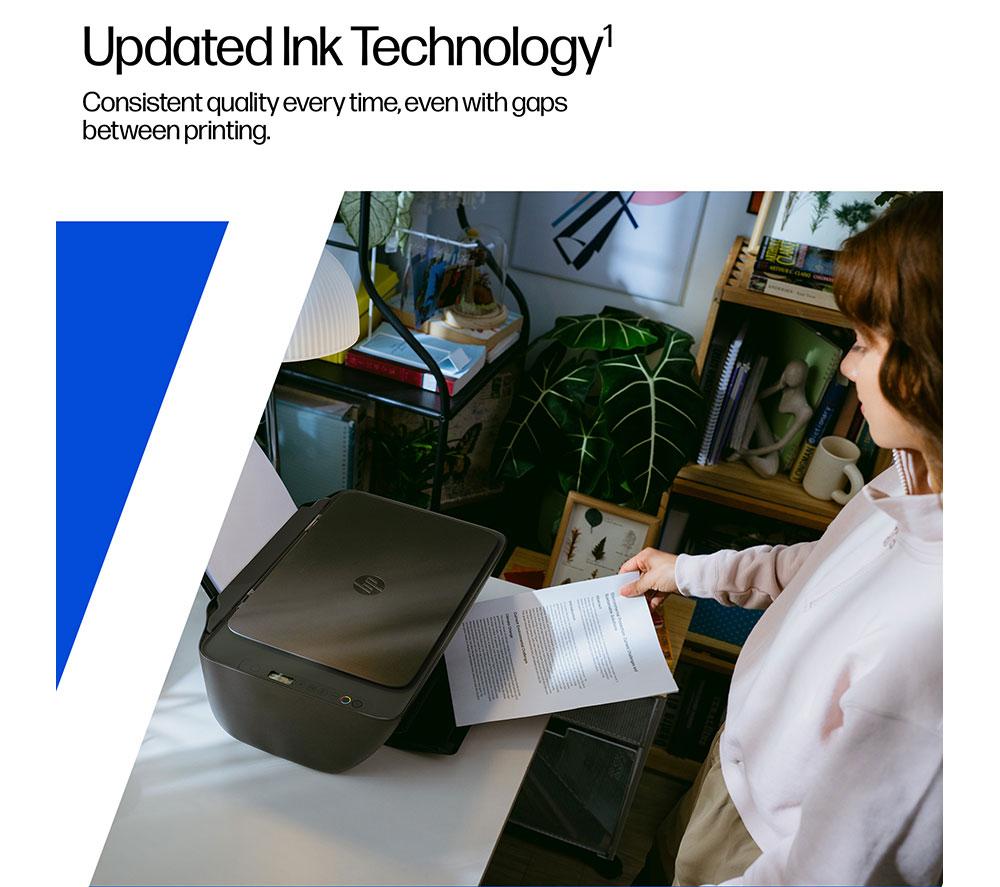 Impresora de inyección de tinta inalámbrica todo en uno HP DeskJet 2910 | Escanear y copiar | 3 meses de Instant Ink gratis