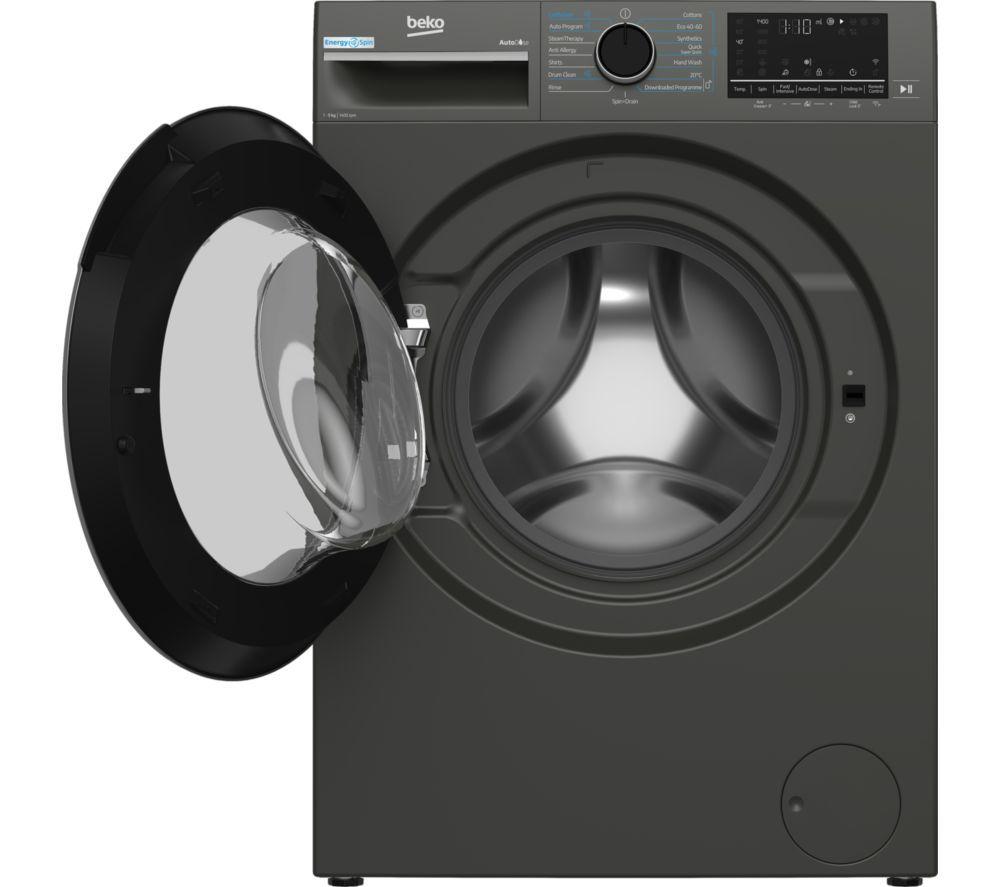 Lavadora BEKO Pro EnergySpin B5W5941BDG de 9 kg y 1400 rpm – Grafito