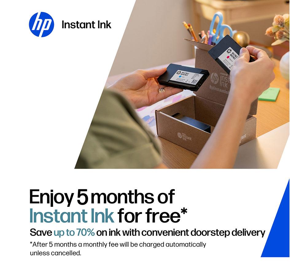 HP DeskJet 4322 All-in-One Wireless Inkjet Printer | Scan & Copy | 5 Months Free Instant Ink
