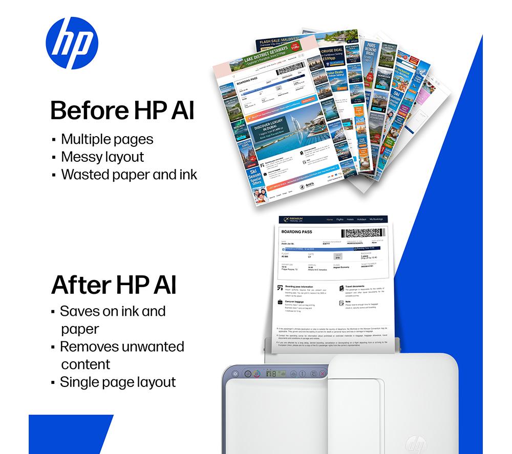 Impresora de inyección de tinta inalámbrica todo en uno HP DeskJet 4322 | Escaneo y copia | 5 meses de Instant Ink gratis
