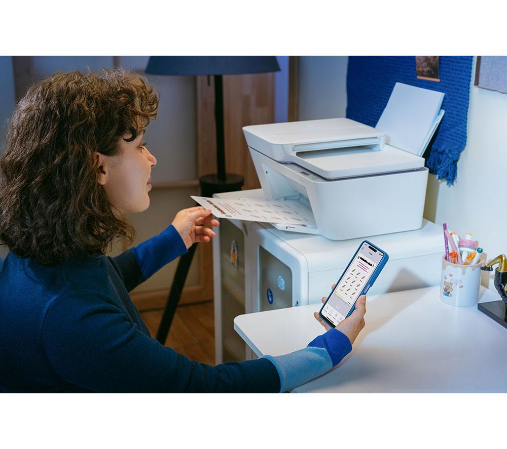 Impresora de inyección de tinta inalámbrica todo en uno HP DeskJet 4322 | Escaneo y copia | 5 meses de Instant Ink gratis