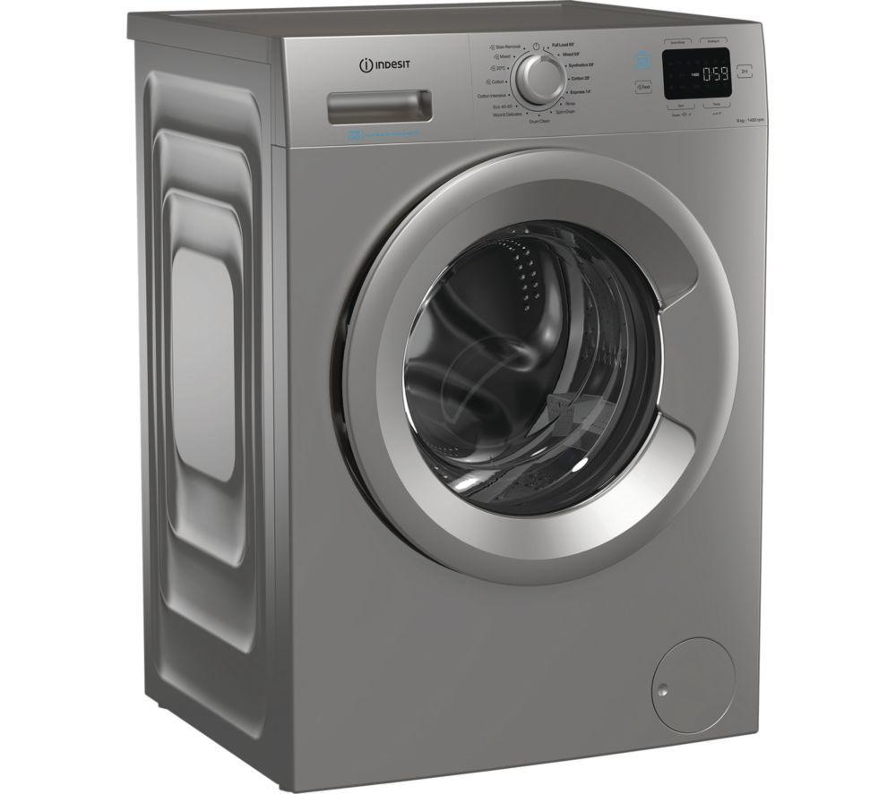 INDESIT Push&Go IP 846S PUSH&GO UK Lavadora de 8 kg y 1400 rpm - Plata