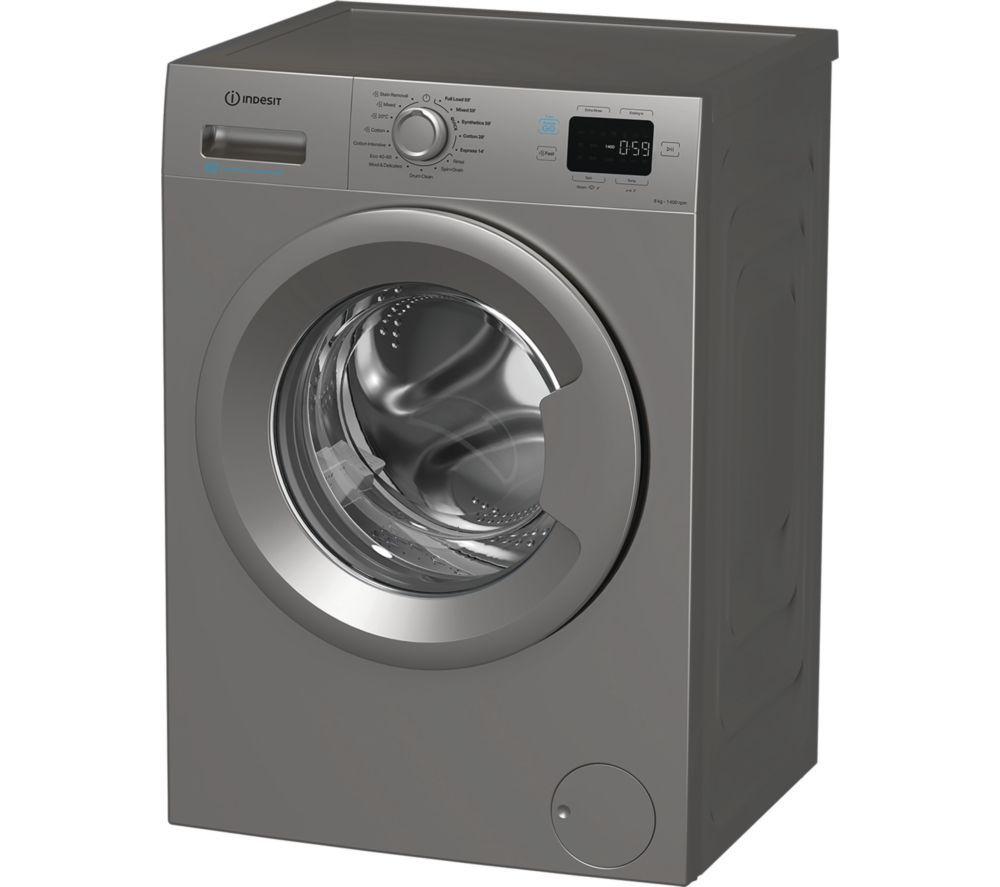 INDESIT Push&Go IP 846S PUSH&GO UK Lavadora de 8 kg y 1400 rpm - Plata