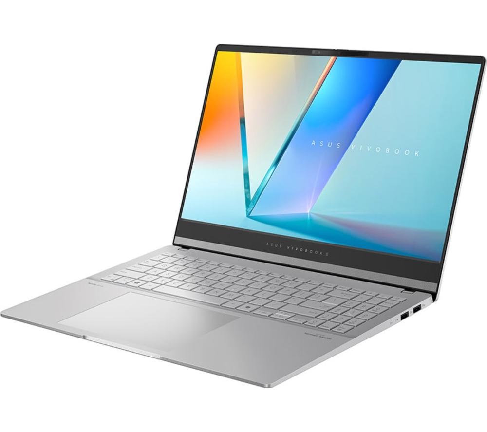 ASUS Vivobook S15 OLED 15.6" Laptop, Copilot+ PC - AMD Ryzen AI 9, 1 TB SSD, Cool Silver