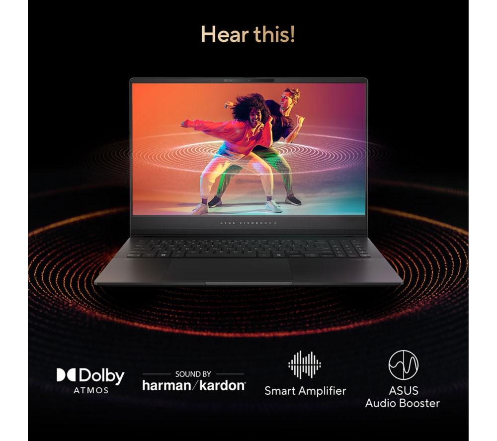 ASUS Vivobook S15 OLED 15.6" Laptop, Copilot+ PC - AMD Ryzen AI 9, 1 TB SSD, Cool Silver