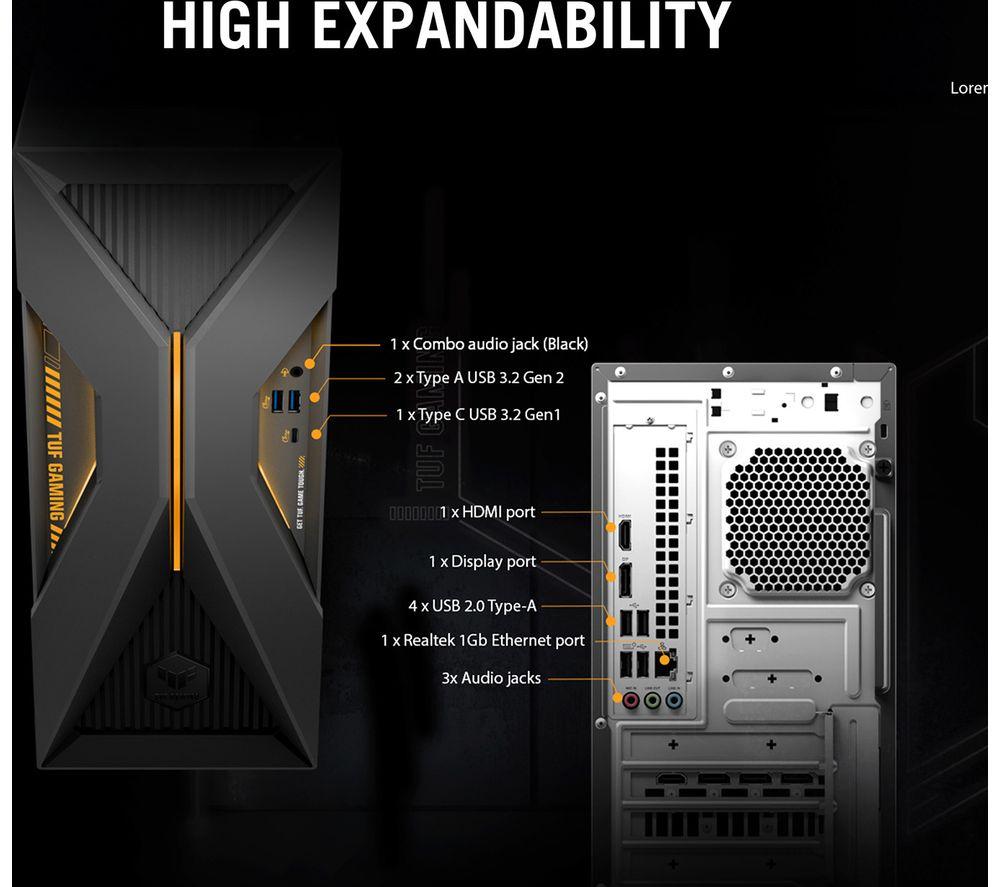 ASUS TUF T500MV Gaming-PC - Intel® Core™ i7, RTX 5060, 1 TB SSD