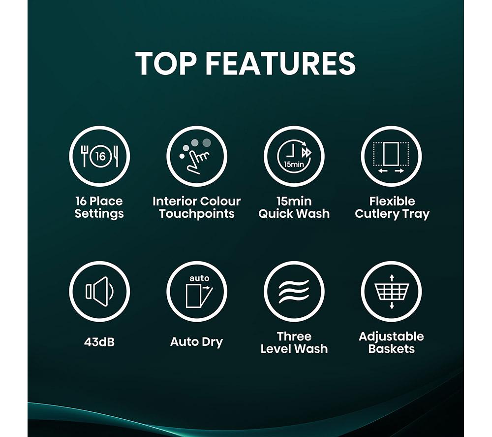 Lavavajillas totalmente integrado de tamaño completo HISENSE HV16CUK
