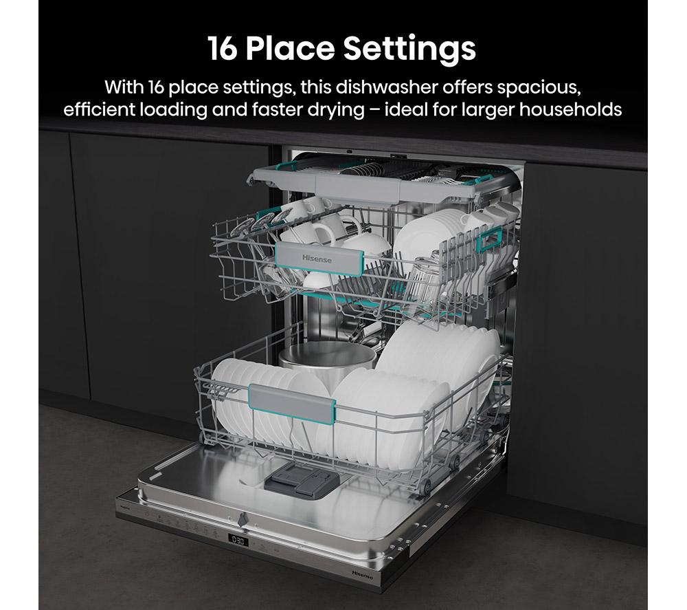 HISENSE HV16CUK Full-size Fully Integrated Dishwasher